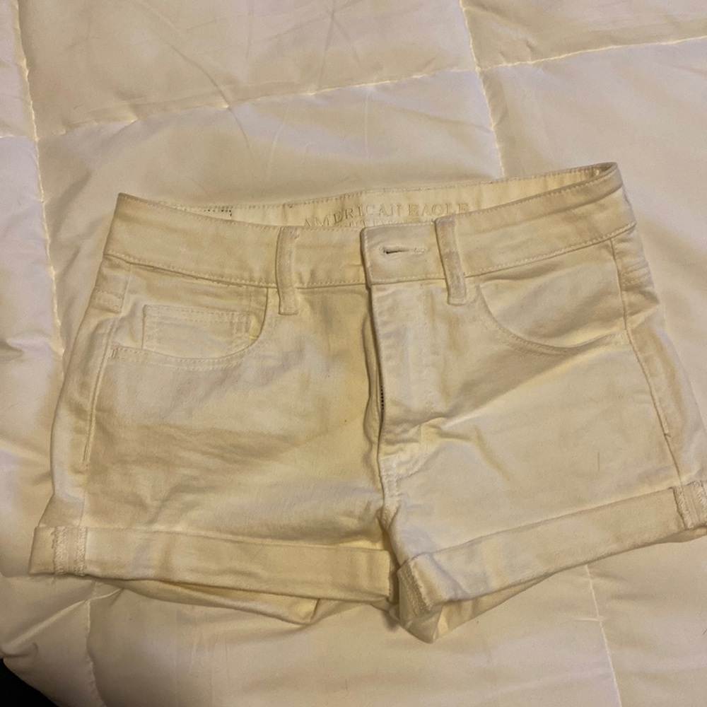 white AE shorts